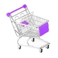 thumbnail image 4 of GUOOL Mini Panier d'Achats Panier Supermarché Chariot à Main Rangement de Jouets Jouets Chariot Créatif violet, 4 of 9