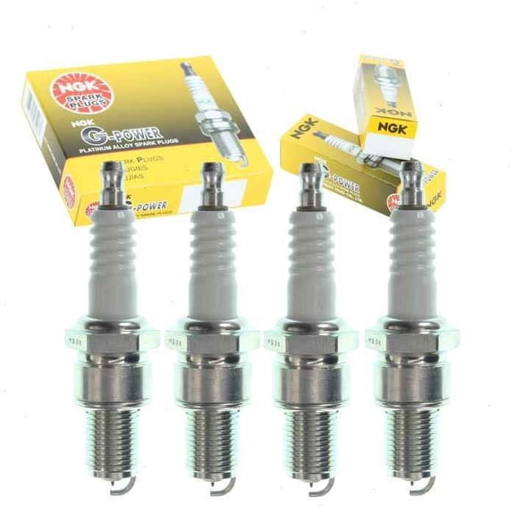 4 pc NGK G-Power Spark Plugs compatible with Hyundai Santa Fe 2.4L L4 2001-2006