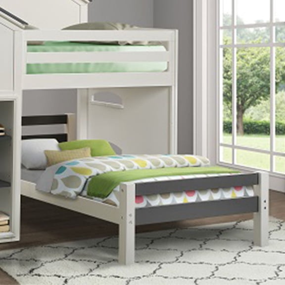 Acme Ratana Twin Bed White & Gray