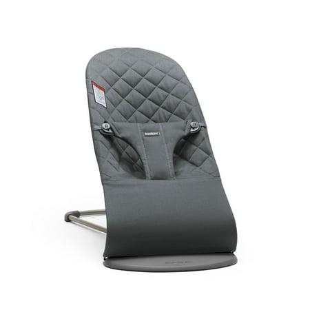 UPC: 0874594006904 | BabyBjorn Bouncer Bliss Dark gray frame Cotton Classic Quilt Anthracite