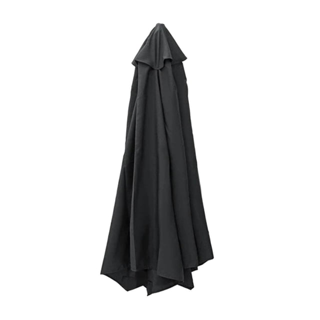 Fabric Parasol Canopy Cover Garden Umbrella Covers 2.7meter 8 Rib Black