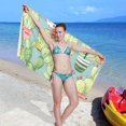 thumbnail image 5 of Coolnut Vintage Cactus Beach Towel Fast Drying Camping Towels Sand Free Beach Blanket Soft Absorbent Travel Sport Towel for Gym Bath Shower Swimming 31" x 71" Washcloth Gift, 5 of 7