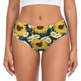 thumbnail image 1 of Fotbe Sunflowers Calzones Estampados para Mujer – Ropa Interior de Algodón, Cómoda, Suave y Elástica-Small, 1 of 6
