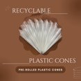 thumbnail image 2 of 20pcs Empty Cones – Pre-Rolled Cellophane Applicator Cones, Handmade Cones for Beginners & Festivals, 2 of 5
