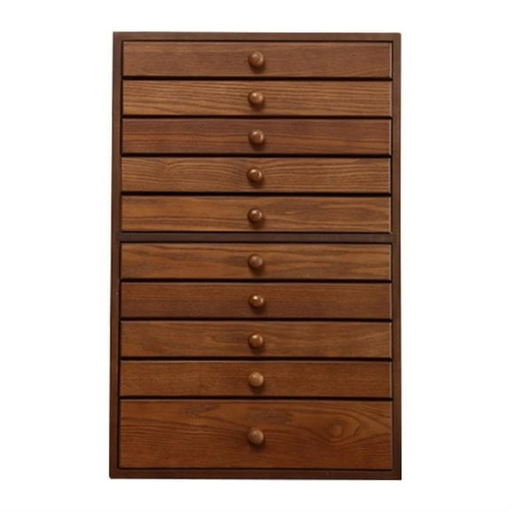 Wood Wedding Anniversary Rings Drawer Storage Boxes For Earrings Necklace Jewelry Organizer Watch Multi Layer Vanity Box