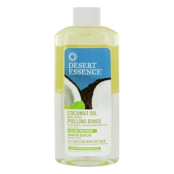 Desert Essence - Coconut Oil Dual Phase Pulling Rinse - 8 fl. oz.