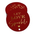 thumbnail image 1 of Inkdotpot Pack Of 50 Let Love Sparkle Wedding Favor Paper Tags Craft Real Gold Foil Hang Tags, 1 of 6