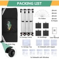 thumbnail image 7 of SANOPY 10' x 30' EZ Pop up Canopy Party Tent, Outdoor Event Instant Gazebo with 8 Removable Sidewalls for Camping Wedding Picnic, White, 7 of 7