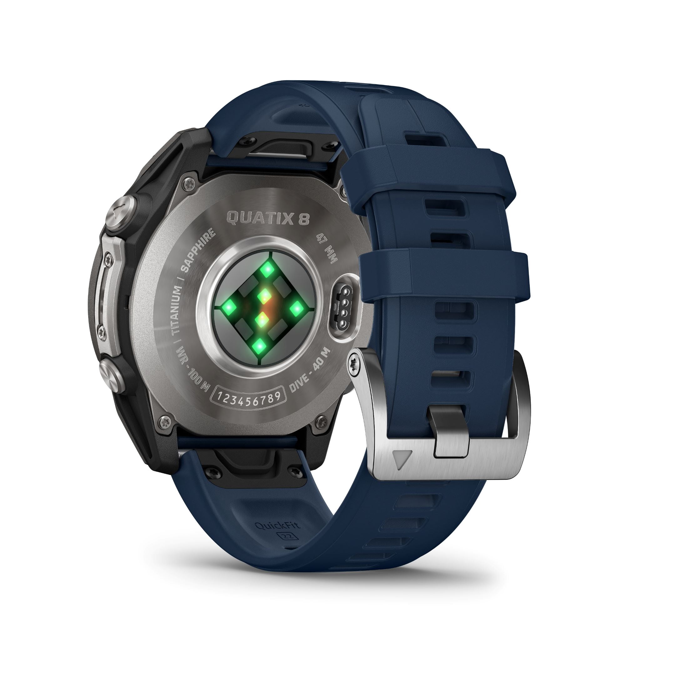 Garmin quatix® 8, 47 mm, Marine GPS Smartwatch, Bright AMOLED Display, Chartplotter Controls, Built-in Flashlight, 24/7 Health & Wellness Features