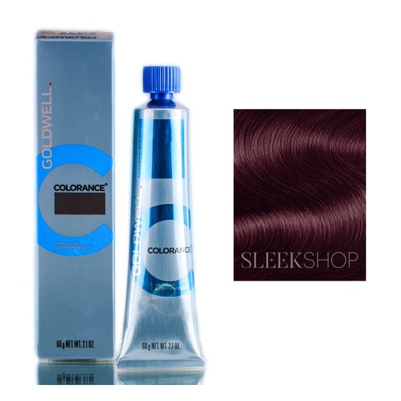 6RR@PK Dramatic Red @ Pink , Goldwell Colorance Demi-Permanent Haircolor Acid Hair Color Coloration (2.1 oz. tube), haircolor dye scalp beauty - Pack of 1 w/ Sleek 3-in-1 Comb/Brush