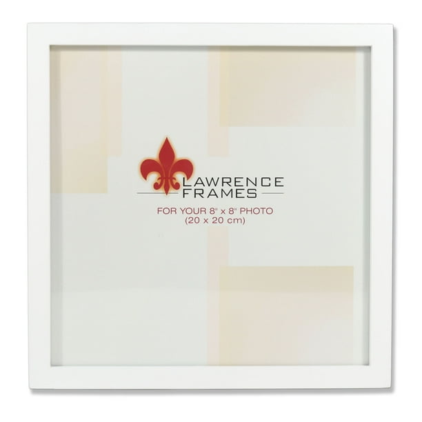 755888 White Wood 8x8 Picture Frame