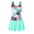 thumbnail image 1 of Kid Girls Swimsuits 1 Piece Summer Quick Dry Athletic Bathing Suits 8-9 Years, 1 of 6