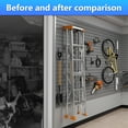 thumbnail image 3 of Garden Tailor 4x8 ft Heavy-Duty PVC Slatwall Panel ,  System for Garage, Bike Racks & Tools with 10 Hooks – Vertical, 3 of 6