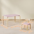 thumbnail image 3 of Qaba Kids Table and 2 Chair Set, Toddler Table and Chairs, Pink, 3 of 10
