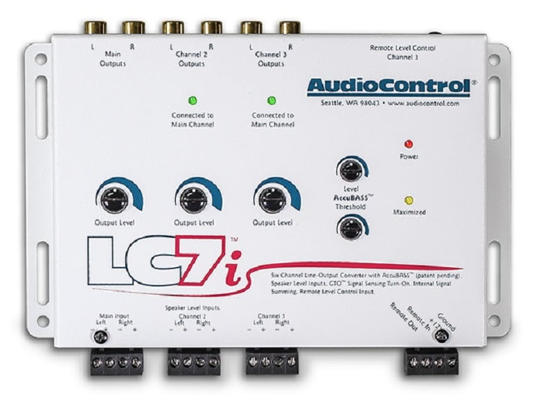 AudioControl LC7iWHITE Six Channel Line Output Converter W/ AccuBASS