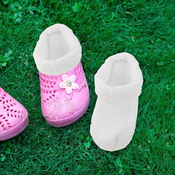 Milisten 1Set Removable Warm Winter Insoles Plush Lining for Clogs and Rain Boots