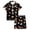 Black, variant on Weebloom Halloween Kids Girl Pajamas Cute Pumpkin Outfits 2 Piece Set Short Sleeve Button Down Shirt And Shorts Casual Toddler Clothes Sleepwear Nightwear Pjs Loungewear 8-9 Years
