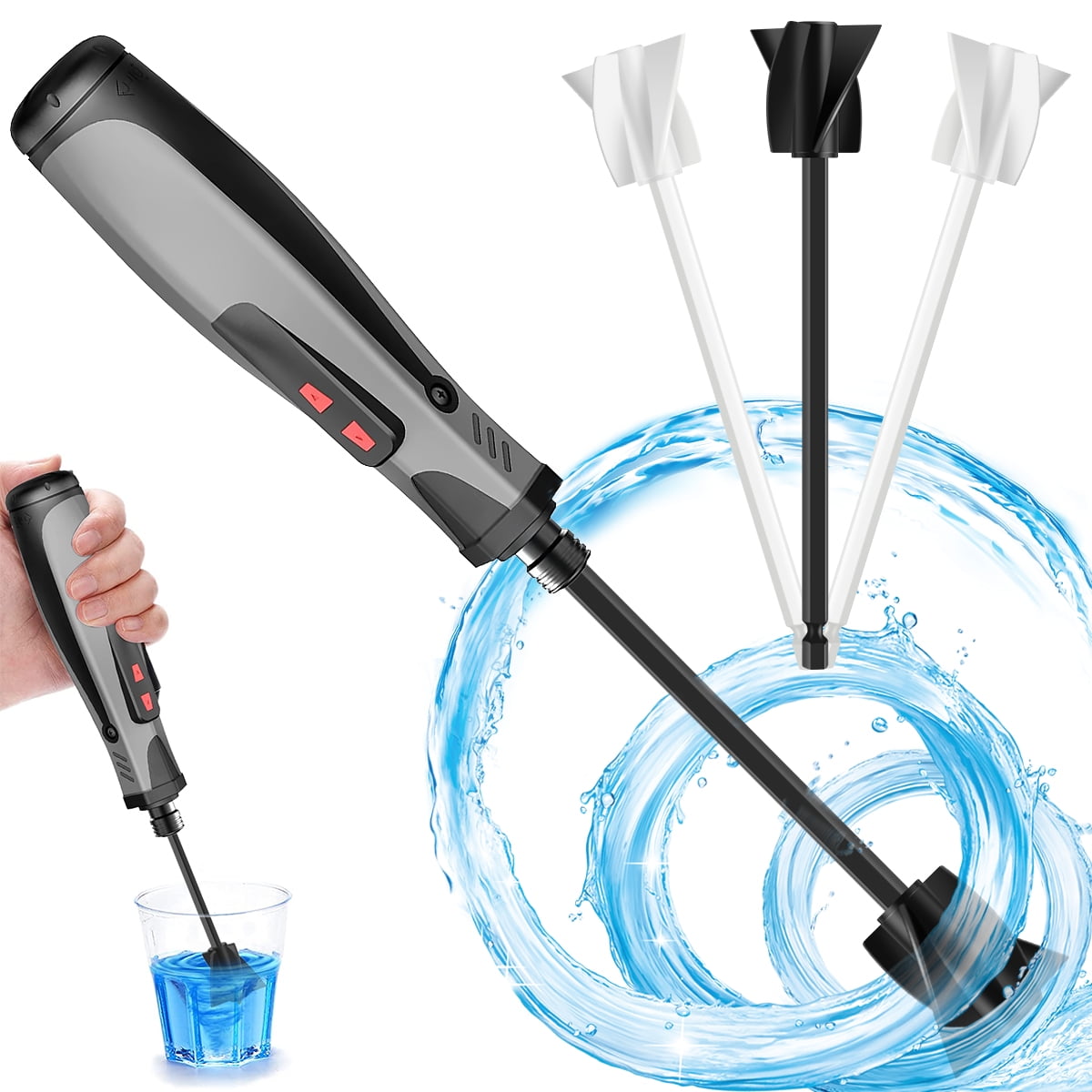 Electric Epoxy Resin Mixer Handheld Resin Mixer for Minimizing Bubbles 