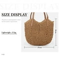 thumbnail image 2 of Zhengup Women Straw Beach Bag Large Summer Purse Woven Straw Handbags Tote Shoulder Bag for Vacation Travel, 2 of 6
