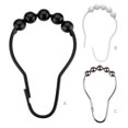 thumbnail image 4 of QualitChoice 12 Pcs Crochets de Rideau de Douche en Acier Inoxydable Anneaux Accessoires Universels Pièces de Rechange Argent 1Set, 4 of 6