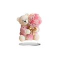 thumbnail image 5 of 2D Flat Acrylic Bear with Flower Decoration - 2026 Anniversary Gifting, Romantic Desktop Home Decor for Living Room & Bedroom, Cute Bear Figurine with Floral Accent, 7.09*7.87in, Red, 5 of 5