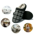 thumbnail image 7 of NeedBo Men's Slippers Memory Foam House Slippers for Men Indoor Outdoor Soft Wool-Like Lining House Shoes Size 11-12, Black, 7 of 7