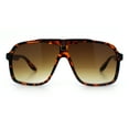 thumbnail image 3 of Mens Racer Mobster Fashion Oversize Sunglasses Tortoise - Brown, 3 of 8