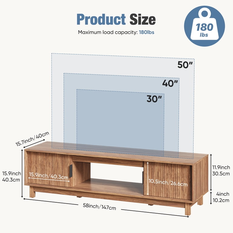 EDX Rattan TV Stand for 50