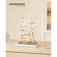 thumbnail image 2 of Porta Joyas SONGMICS de Metal Mate Blanco con Terciopelo, 24x14x36 cm, 2 of 6