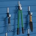 thumbnail image 6 of 4-Pack Heavy Duty Carbon Steel J-Hooks, Garage Wall Mount Storage Organizer for Tools and Ladders, Utility Garden Hook with Screws, 3.9 inch, 6 of 12
