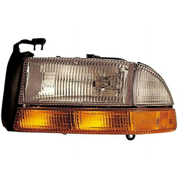 Left Headlight Assembly - Compatible with 1998 - 2003 Dodge Durango 1999 2000 2001 2002