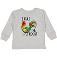 thumbnail image 3 of Inktastic Farmer I Rule The Roost Rooster Boys or Girls Long Sleeve Toddler T-Shirt, 3 of 5