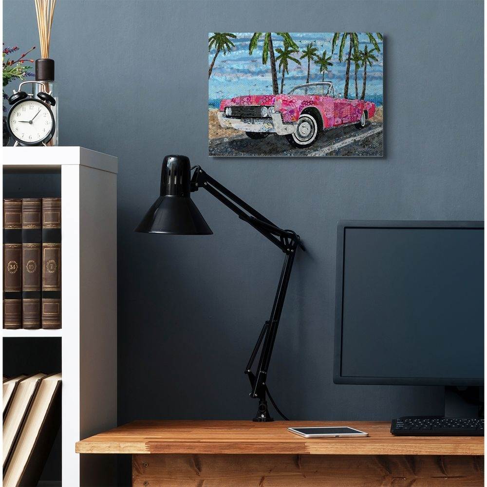 Stupell Industries Abstract Car Collage Modern Design Canvas Wall Art by Dawn Allen