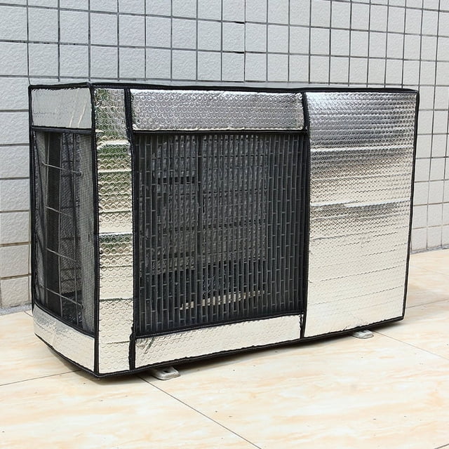 Capucha exterior de aire acondicionado, impermeable, protector solar, aislamiento térmico, papel de aluminio, bota, no lleva aire acondicionado, abrigo de habitación