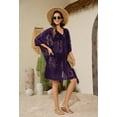 thumbnail image 6 of Sexy Elegant Lace Beach Cover Up for Women, Bathing Suit Cover Up, V-Neck Swimsuit Coverup for Poolside, Seaside and Party, 6 of 7