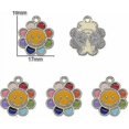 thumbnail image 4 of 30 Pieces Enamel Flower Daisy Smile Happy Face Jewelry Making Craft Diy Decor For Kids Girls Fairytale Style Banmo, 4 of 4