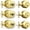 Polished Brass, variant on Entry Door Knobs Lock Set and Single Cylinder Deadbolt Combination Set, Entry Door Locksets with Deadbolt Same Key， Flat Black (3 Pack), Keyed Alike