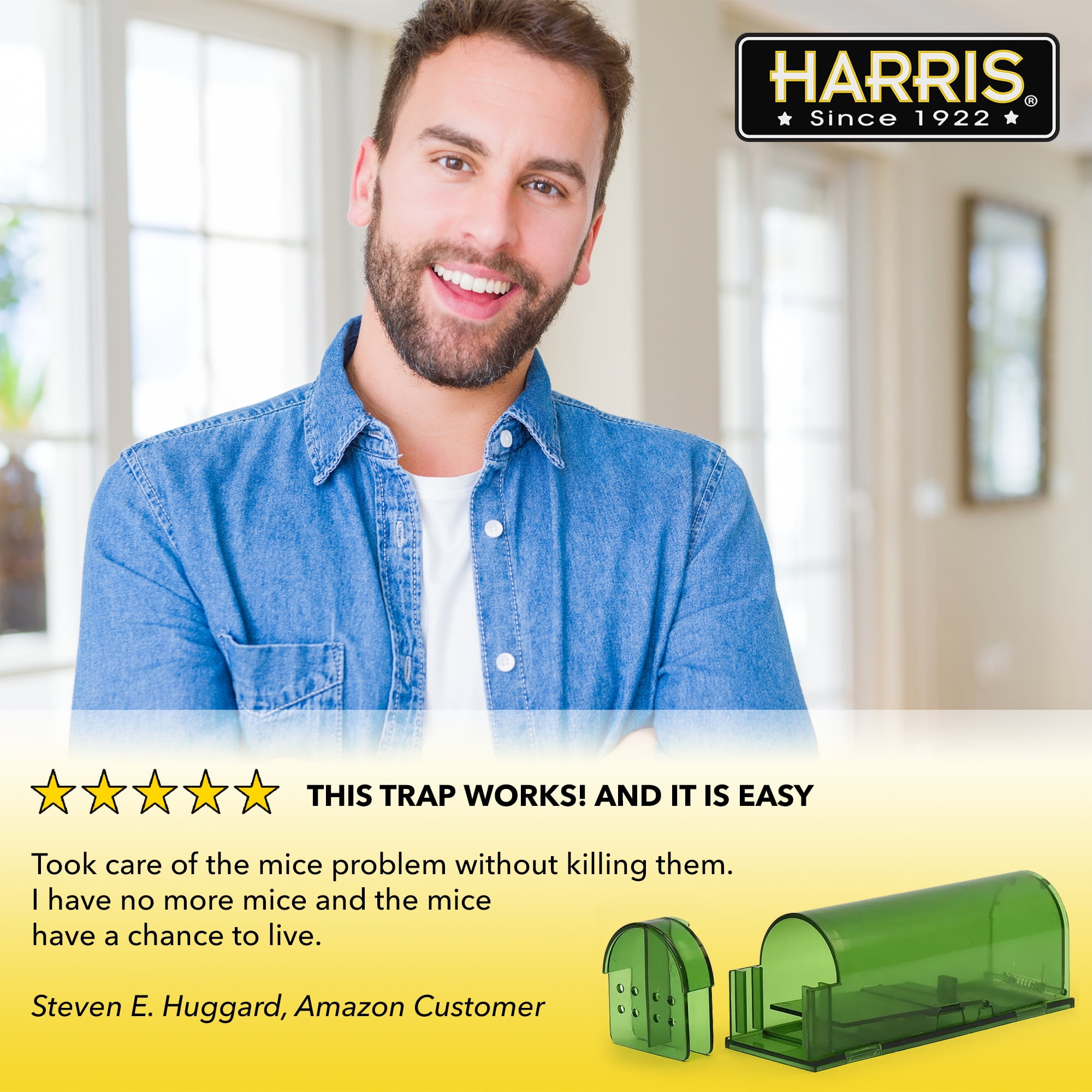 Harris Catch & Release Humane Mouse Traps 3 Pack