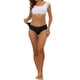 thumbnail image 2 of INSPIRAR CHIC Bragas para Mujeres Sin Forro Ropa Interior Cómoda Sin Marcar Cintura Elástica Breve L Negro, 2 of 4