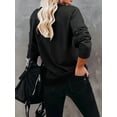 thumbnail image 3 of Women'S Wednesday Graphic Sweatshirt - Halloween Movie Inspired Pullover, Soft Everyday Fall Winter Sweater for Women, Cozy Casual Crewneck Top for Casual Attire, 3 of 6