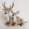 thumbnail image 2 of Figuras de ciervos de Navidad, figuras de animales del bosque, estatuas de renos de Navidad, figuras de bosque en miniatura para fiesta de Navidad, 2 of 5