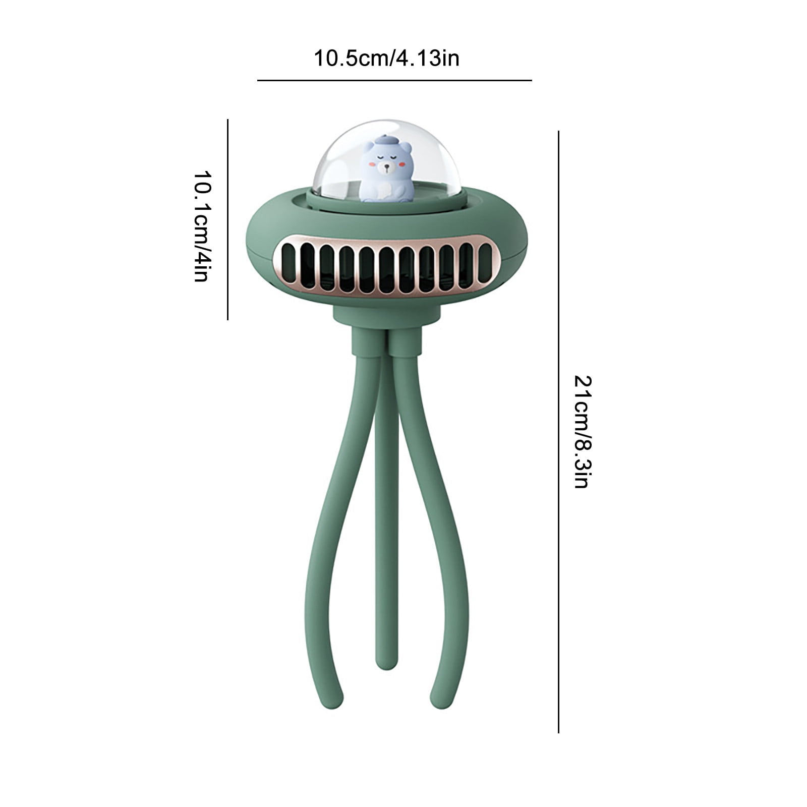 Stroller Fan USB Rechargeable Clip On Baby Carriage Fan Portable Mini Fan 4 Speed Quiet Strong Wind Adjustable Clip Use for Nursery Travel Stroller Car Seat Cooling