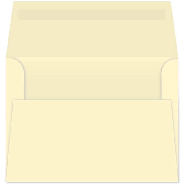 Invitation Envelopes 4 1 4 X 6 1 4 Perfect For 4 X 6 Cards And Photos Cream Natural 50 Envelopes Per Pack Walmart Com Walmart Com