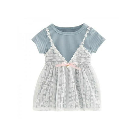 

Baby Girls Dress Short Sleeve Dresses Girl Princess Dress