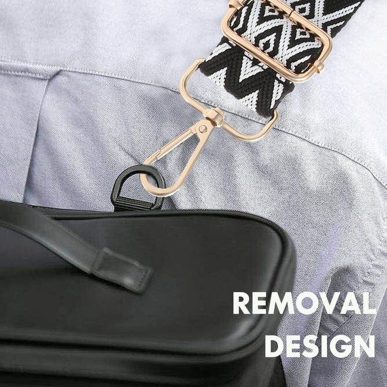 Minimalist Black Wide Adjustable Bag Strap Replaceable Bag Accessories,DIY  Accessories Adjustable,Replacement Shoulder Strap Stylish,Durable