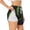 White, variant on Hirioo Realistic Style Wolf Warrior for Women's Double Layer Athletic Shorts High-Performance Gym Shorts with Inner Pocket, Elastic Waistband-Large
