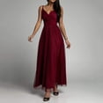 thumbnail image 1 of WILLBEST Robes d'Été Vertes pour Femmes Bretelles Spaghetti Robes de Soirée Longues, 1 of 5