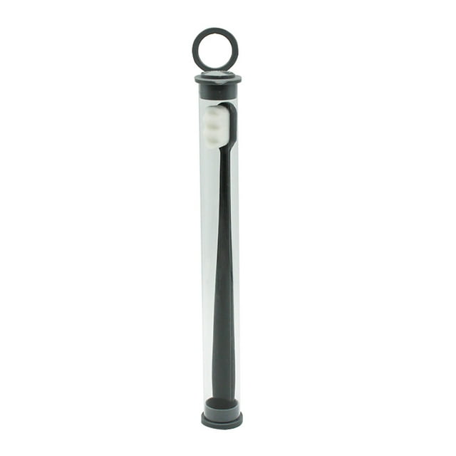 Vogacara Cepillo de flexible con agarre de caja Suministros para el cuidado Mango ergonómico Herramienta de limpieza oral para el hogar de cuidado de los oídos Negro/Forma de onda/Caja Vogacara CE012357-01B