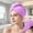 Purple, variant on Txlpkdyx Microfiber Hair Drying Towel,Super Soft Quick Absorbent Hair Wrap Turban with Cute Button,Fast Drying Hair Cap