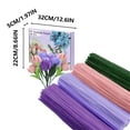 thumbnail image 3 of Pipe Cleaners Craft Kit with 400 Assorted Color Chenille Stems | Includes Floral Wire, Stamen, Glue Sticks & Ribbon for DIY Flower Bouquets | Kids & Adult Art Project Supplies, 3 of 5